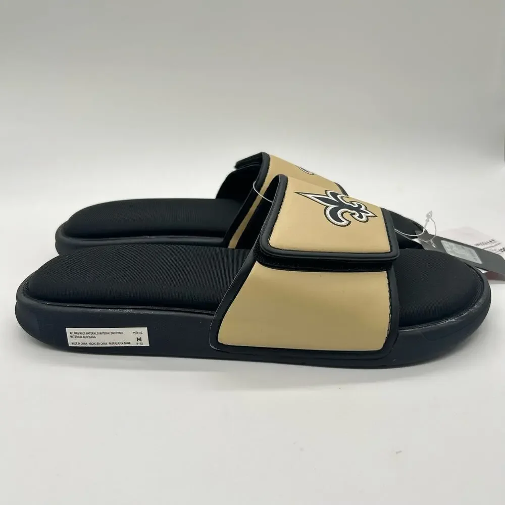 New Orleans Slides Mens M 9-10  Black Foco Slip On Foam‎ Sport Slide Sandals NEW